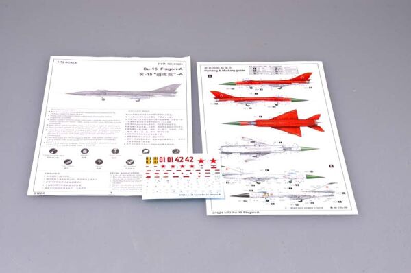 Збірна модель 1/72 Літак Su-15 Flagon-А Trumpeter 01624 детальное изображение Самолеты 1/72 Самолеты