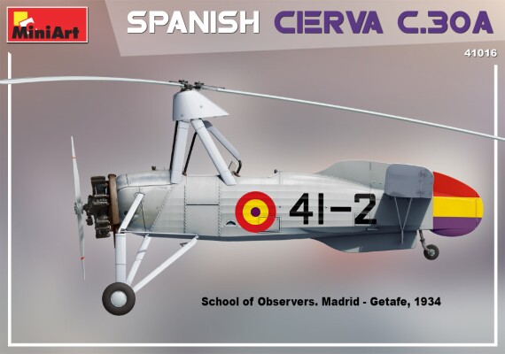Сборная модель 1/35 CIERVA C.30A (Испания) Miniart 41016 детальное изображение Вертолеты 1/35 Вертолеты