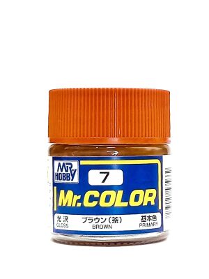  Brown gloss, Mr. Color solvent-based paint 10 ml. / Коричневый глянцевый детальное изображение Нитрокраски Краски