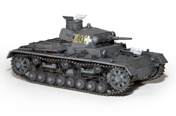 Средний танк Pz III Ausf В детальное изображение Бронетехника 1/35 Бронетехника