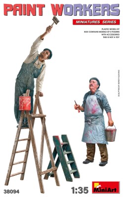 Сборная модель 1/35 Фигуры Маляры с аксессуарами МиниАрт 38094 детальное изображение Фигуры 1/35 Фигуры