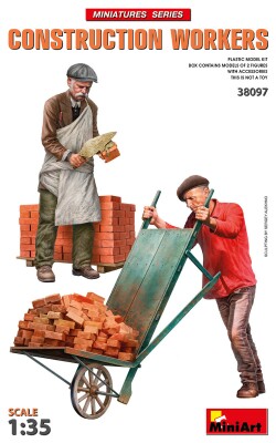 Збірна модель 1/35 Фігури Будівельники з аксесуарами MiniArt 38097 детальное изображение Фигуры 1/35 Фигуры