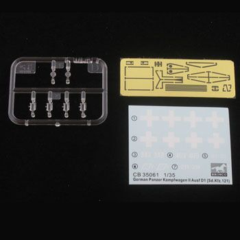 Scale model 1/35 German tank Panzerkampfwagen II Ausf.D 1 (Sd.Kfz.121) Bronco 35061 детальное изображение Бронетехника 1/35 Бронетехника