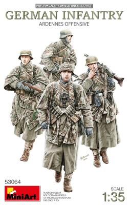 Збірна модель 1/35 Фігури Німецька піхота - Арденнський наступ 1944-1945 років. (4 фігури) MiniArt 53064 детальное изображение Фигуры 1/35 Фигуры