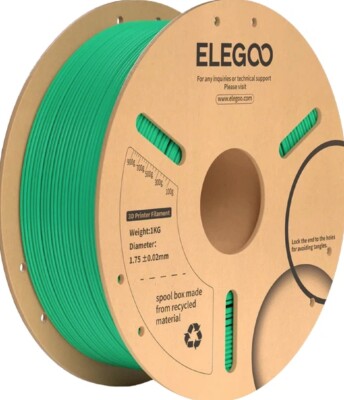 Пластик ELEGOO PLA+ Filament Ø1.75мм "Sea Green" (бірюзовий) 1кг детальное изображение Филаменты 3D печать