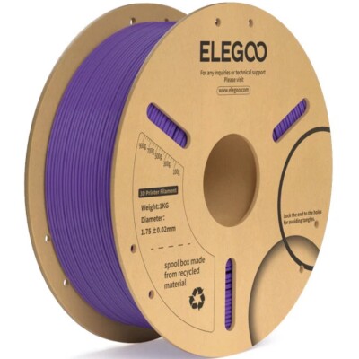 Пластик ELEGOO PLA+ Filament Ø1.75мм "Purple" (Фіолетовий) 1кг детальное изображение Филаменты 3D печать