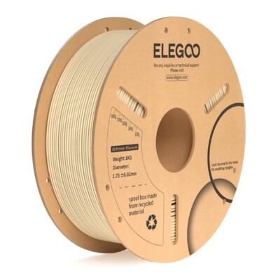 Пластик ELEGOO PLA+ Filament Ø1.75мм "Beige" (Бежевий) 1кг детальное изображение Филаменты 3D печать