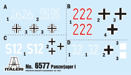 Збірна модель 1/35 САУ Panzerjäger I Italeri 6577 детальное изображение Артиллерия 1/35 Артиллерия