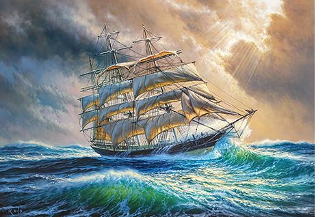 Puzzle SAILING AGAINST ALL ODDS 1000 pieces детальное изображение 1000 элементов Пазлы