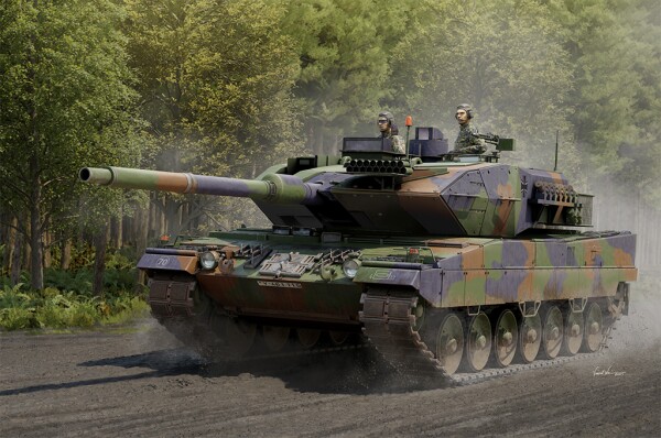 Збірна модель 1/16 Німецький основний бойовий танк Leopard 2A6 Trumpeter 00966 детальное изображение Бронетехника 1/16 Бронетехника