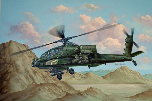 Збірна модель 1/48 Вертоліт AH-64A Apache Trumpeter 05838 детальное изображение Вертолеты 1/48 Вертолеты