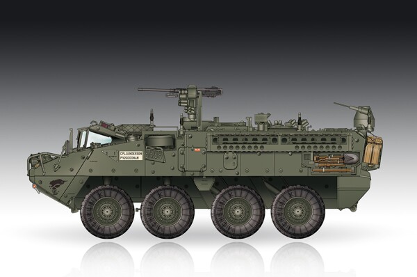 Збірна модель 1/72 Штабна машина M1130 Stryker армії США Trumpeter 07423 детальное изображение Бронетехника 1/72 Бронетехника