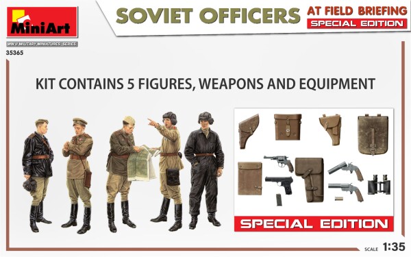 Збірна модель 1/35 Фігури Радянські офіцери на польовому брифінгу (Special Edition) MiniArt 35365 детальное изображение Фигуры 1/35 Фигуры