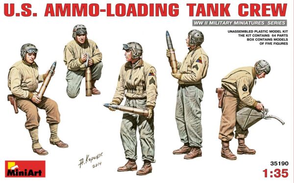 American tank crew after loading ammunition детальное изображение Фигуры 1/35 Фигуры
