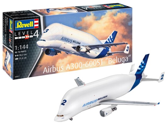 Збірна модель 1/144 Літак Airbus A300-600ST Beluga Revell 03817 детальное изображение Самолеты 1/144 Самолеты