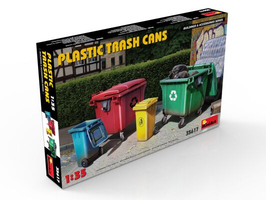 Plastic trash cans 1:35 детальное изображение Аксессуары 1/35 Диорамы