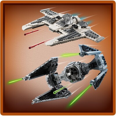 Конструктор LEGO Star Wars Мандалорський винищувач проти перехоплювача TIE 75348 детальное изображение Star Wars Lego