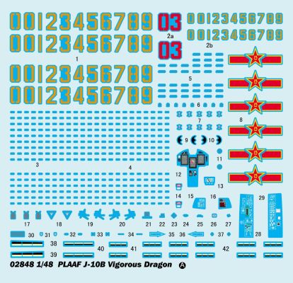 Збірна модель літака PLAAF J-10B Vigorous Dragon детальное изображение Самолеты 1/48 Самолеты