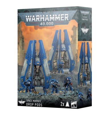 Игровой набор Warhammer 40000 - SPACE MARINES - DROP PODS детальное изображение Ультрамарины Космические Десантники