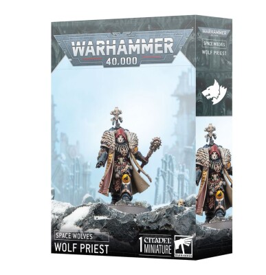 Игровой набор Warhammer 40000 - SPACE WOLVES - WOLF PRIEST детальное изображение Космические Волки Космические Десантники