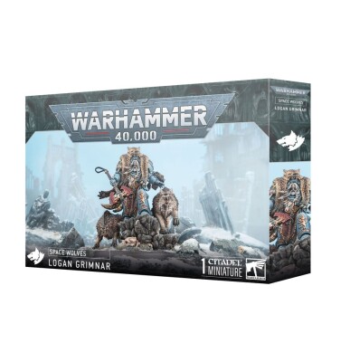 Игровой набор Warhammer 40000 - SPACE WOLVES - LOGAN GRIMNAR детальное изображение Космические Волки Космические Десантники