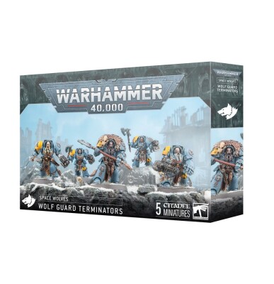 Игровой набор Warhammer 40000 - SPACE WOLVES - WOLF GUARD TERMINATORS детальное изображение Космические Волки Космические Десантники