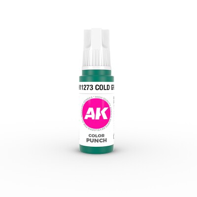 Acrylic paint COLD GREEN – COLOR PUNCH AK-interactive AK11273 детальное изображение General Color AK 3rd Generation