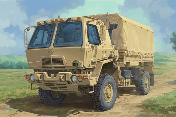 Збірна модель 1/35 Американська військова вантажівка M1078A1P2 Trumpeter 01097 детальное изображение Автомобили 1/35 Автомобили