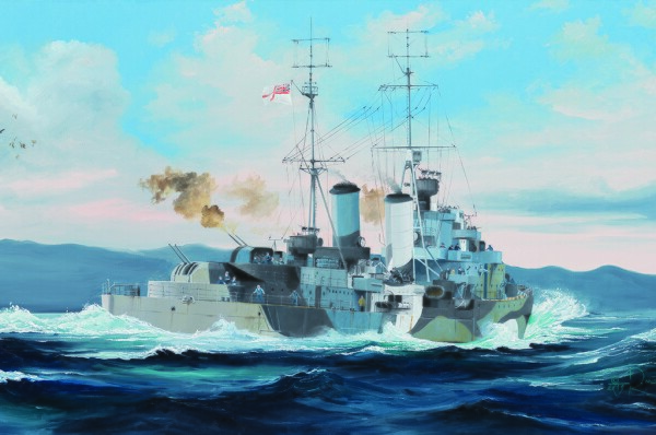 Збірна модель 1/350 Британський легкий крейсер HMS Scylla Trumpeter 05368 детальное изображение Флот 1/350 Флот