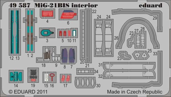 MiG-21BIS interior S.A. детальное изображение Фототравление Афтермаркет