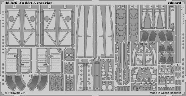 Ju 88A-5 exterior детальное изображение Фототравление Афтермаркет