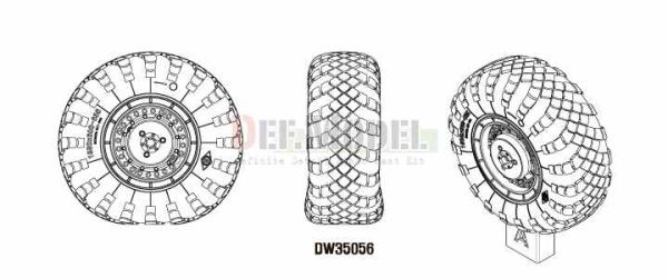 Scud B w/MAZ-543 Sagged Wheel set 1 детальное изображение Смоляные колёса Афтермаркет