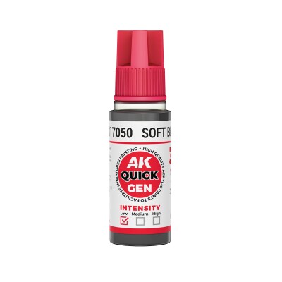Acrylic paint SOFT BLACK QUICK GEN COLOR AK-interactive AK 17050 детальное изображение QUICK GEN COLOR Краски