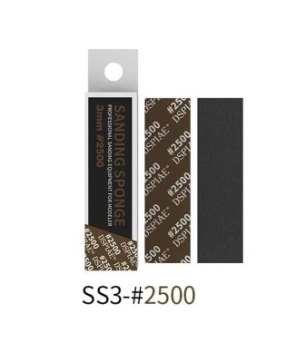 Шлифовальная губка 3 мм #2500 (5 шт.) DSPIAE SS3-2500 детальное изображение Наждачная бумага Инструменты