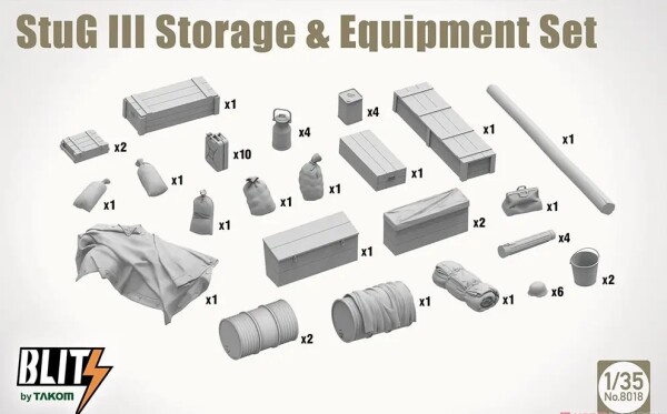 Scale 1/35 StuG III Takom 8018 Accessory Kit детальное изображение Аксессуары Диорамы