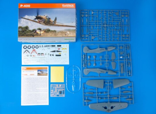 Scale model 1/48 American fighter P-400 Eduard 8092 детальное изображение Самолеты 1/48 Самолеты