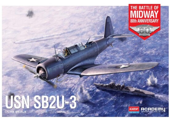 Збірна модель 1/48 Літак USN SB2U-3 &quot;Битва за Мідвей&quot; Academy 12350 детальное изображение Самолеты 1/48 Самолеты