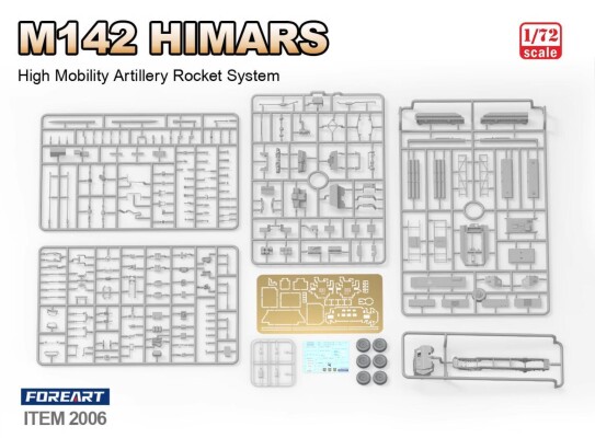 Scale model 1/72 American multiple launch rocket system M142 HIMARS Foreart 2006 детальное изображение Реактивная система залпового огня Военная техника