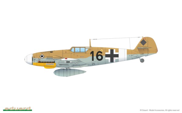 Scale model 1/48 Airplane Bf 109G-4 Eduard 82117 детальное изображение Самолеты 1/48 Самолеты