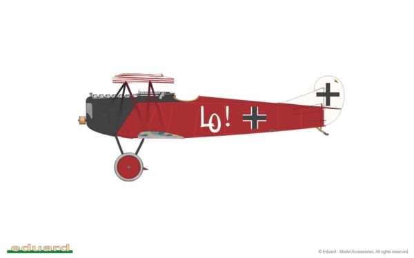 Збірна модель 1/48 Німецький винищувач Fokker D.VII (OAW) Eduard 8136 детальное изображение Самолеты 1/48 Самолеты