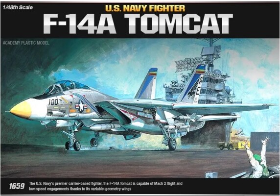 Збірна модель 1/48 Літак Ф-14А Tomcat Academy 12253 детальное изображение Самолеты 1/48 Самолеты