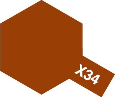 Alcohol-based acrylic paint Metallic Brown 10ml Tamiya X-34 детальное изображение Акриловые краски Краски