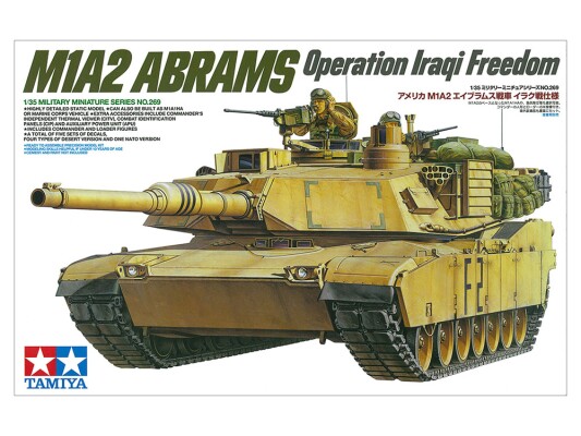 Сборная модель 1/35 танк M1A2 Абрамс Операция &quot;Иракская свобода&quot; Тамия 35269 детальное изображение Бронетехника 1/35 Бронетехника