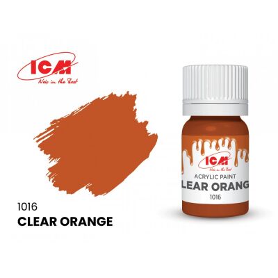 Clear Orange / Прозрачный оранжевый детальное изображение Акриловые краски Краски