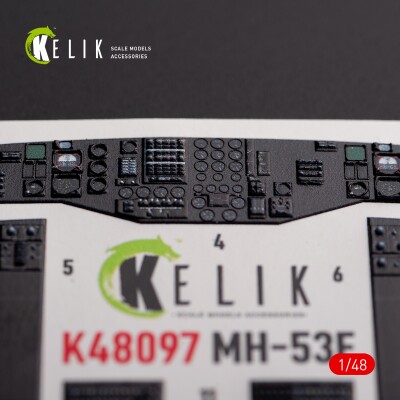 MH-53 Sea Dragon декаль інтер'єр для комплекту Academy 1/48 KELIK K48097 детальное изображение 3D Декали Афтермаркет