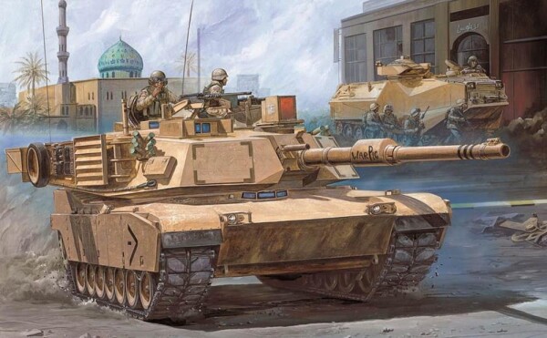 Збірна модель 1/72 Танк M1A1 Абрамс (Корпуса морської піхоти США) Academy 13430 детальное изображение Бронетехника 1/72 Бронетехника
