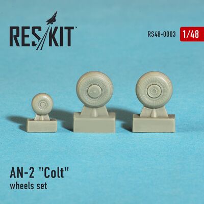 AN-2 &quot;Colt&quot; wheels set (1/48) детальное изображение Смоляные колёса Афтермаркет