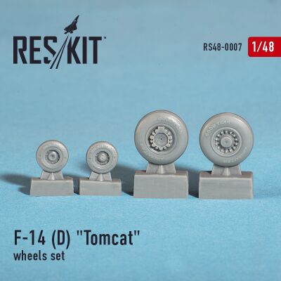 F-14 (D) &quot;Tomcat&quot; wheels set (1/48) детальное изображение Смоляные колёса Афтермаркет