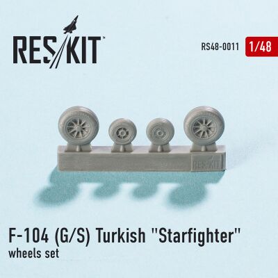 F-104 (G/S) Turkish &quot;Starfighter&quot; wheels set (1/48) детальное изображение Смоляные колёса Афтермаркет
