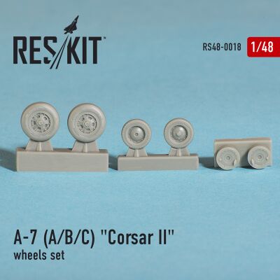 A-7 &quot;Corsair II&quot;A/B/C/E wheels set (1/48) детальное изображение Смоляные колёса Афтермаркет